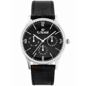 Hodinky G. ROSSI - 10737A-1A1(zg258b) black/silver