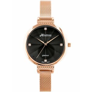 Dámske hodinky  ALBATROSS ABBC22 (za544c) rose gold / black