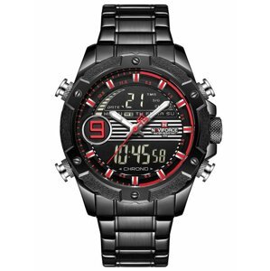 Pánske hodinky NAVIFORCE - NF9146S (zn089b) - black/red