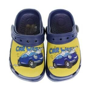 Detské modro-žlté crocsy AUTO