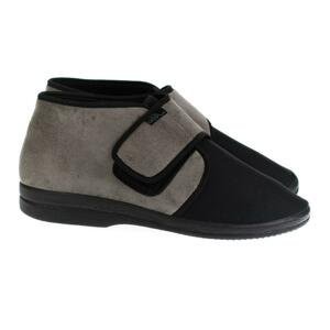Pánske čierno-sivé papuče ADANEX 25587