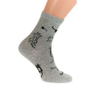 Sivé ponožky FUSAKLE