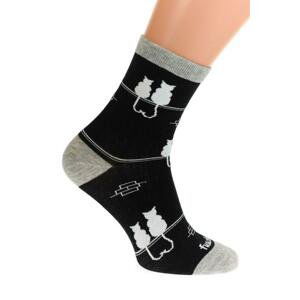 Čierno-sivé ponožky FUSAKLE