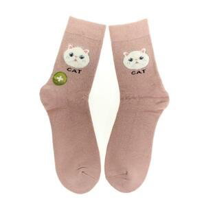 Ružové ponožky BAMBOO CAT