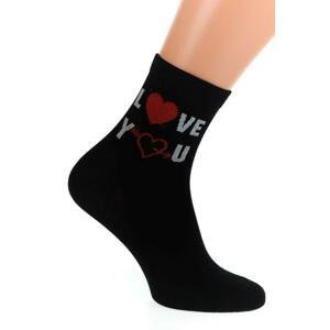 Čierne ponožky LOVE YOU