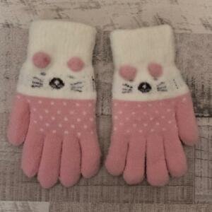 Detské zateplené ružové rukavice 3-10Y CATHIMON