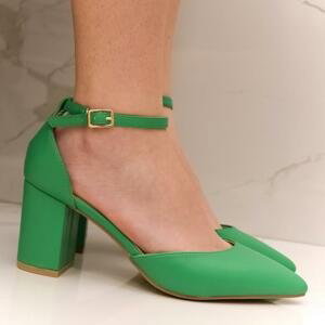 Dámske zelené sandále JENNIE