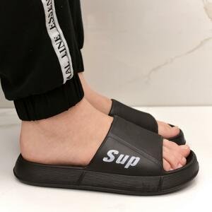 Čierne gumené šľapky UNISEX SUP 36-41