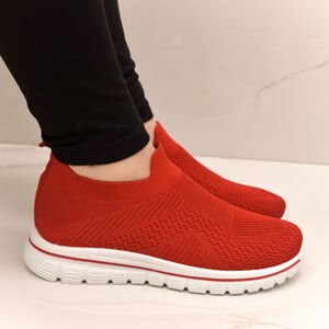 Dámske červené SLIP-ON tenisky MARILO