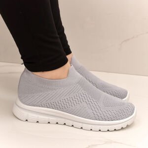 Dámske sivé SLIP-ON tenisky MARILO