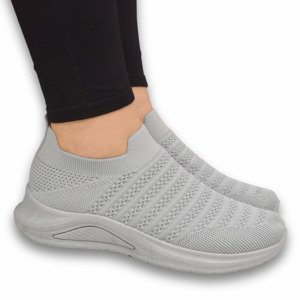 Dámske sivé SLIP-ON tenisky MARIANNA