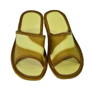 Dámske hnedo-béžové papuče LORA