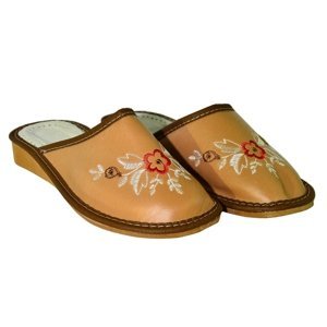 Dámske hnedé letné papuče SAMARA