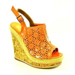 Dámske oranžové sandále ALCA