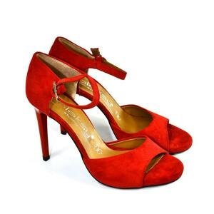 Dámske červene sandále FINAS
