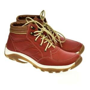 Pánske červené kožené topánky CANO