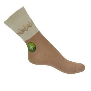 Hnedo-béžové ponožky LINS