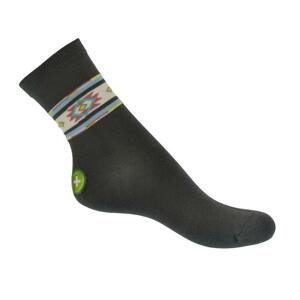Tmavo-sivé ponožky LINES
