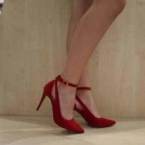 Dámske červené sandále RIANA