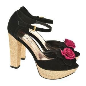 Dámske čierne sandále ROSE