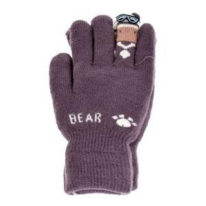 Detské fialové rukavice BEAR