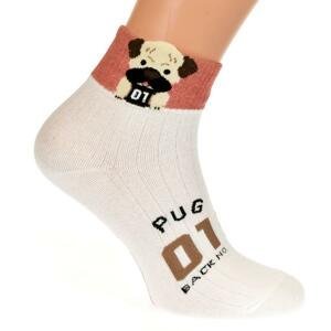 Biele ponožky PUG