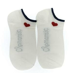 Biele ponožky ROMANTIC