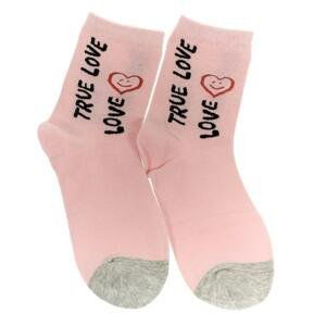 Ružové ponožky TRUE LOVE