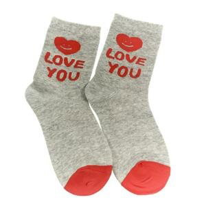 Sivé ponožky LOVE YOU