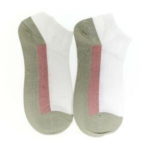 Dámske bielo-zelené ponožky NIX