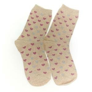 Dámske béžove ponožky LOVE