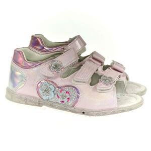Detské ružové sandále HEART FLOWS