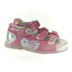 Detské ružové sandále HEART FLOWS
