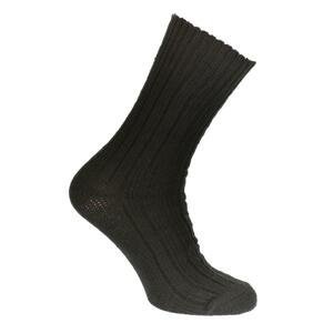 Dámske luxusné vlnené čierne ponožky SHEEP