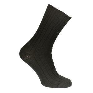Pánske luxusné vlnené čierne ponožky SHEEP