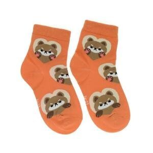 Detské oranžové ponožky MAJKY