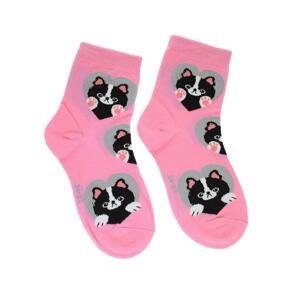 Detské ružové ponožky MAJKY