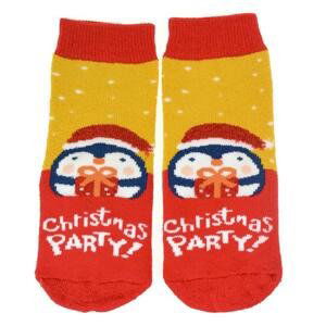 Detské červené ponožky CHRISTMAS PARTY
