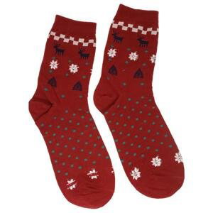 Dámske bordové ponožky CHRISTMAS