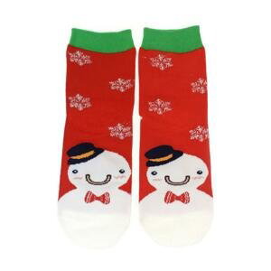 Dámske červené ponožky SNOWMEN