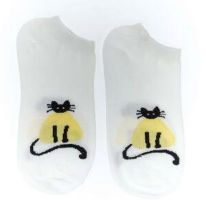 Dámske biele ponožky CAT