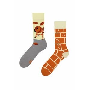 Sivo-oranžové ponožky Builder