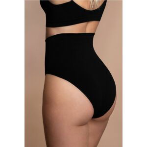 Čierne bezšvové nohavičky s vysokým pásom Seamless High Waist Brief