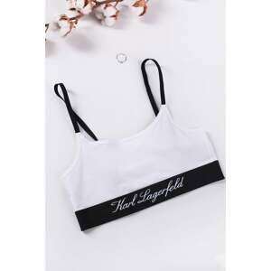 Biela bralette podprsenka Hotel Karl Bralette