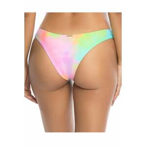 Viacfarebné plavkové nohavičky brazílskeho strihu Cheeky Brazilian Cut Bikini Splash