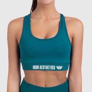 Dámska športová podprsenka STUFFED - Iron Aesthetics, smaragd
