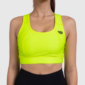 Dámska športová podprsenka - Iron Aesthetics, NEON YELLOW
