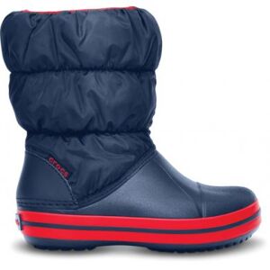 snehule Crocs Winter Puff boot - navy/red 23 EUR