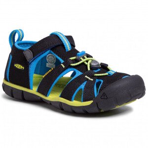 Keen Seacamp II Black/brilliant blue AD (CNX) barefoot sandály 37 EUR