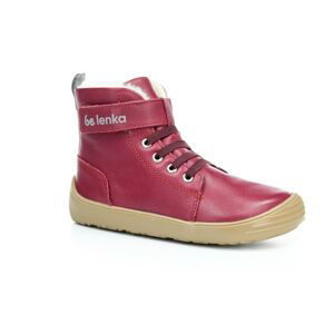 Be Lenka Winter Kids Dark Cherry Red zimné barefoot topánky 33 EUR